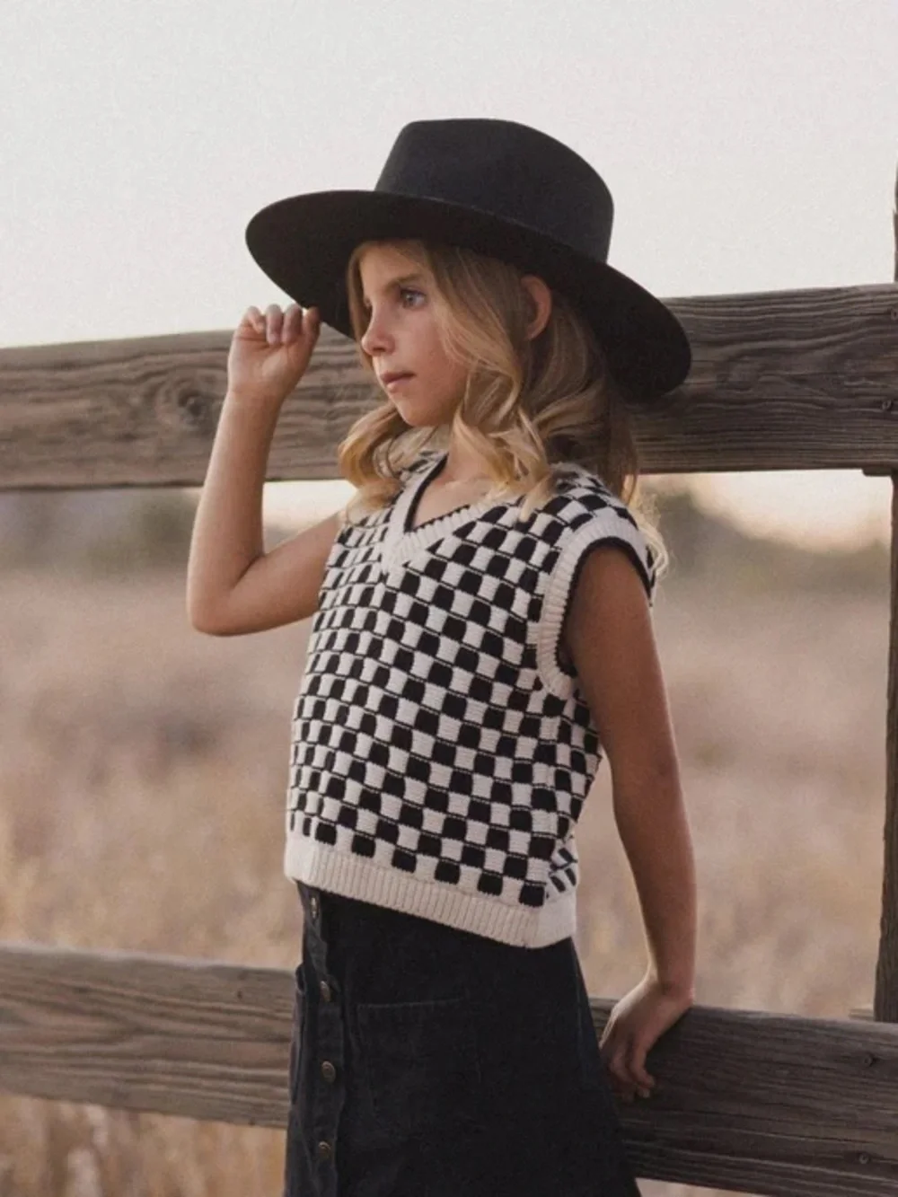 Rylee + Cru Black Rancher Hat